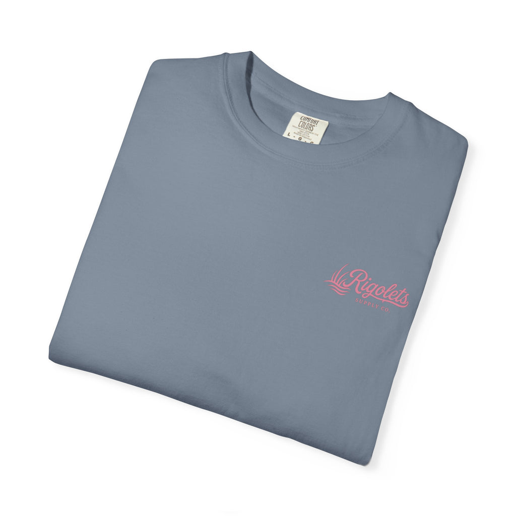 Sunset Bayou Graphic T-Shirt — 'Les Rigolets' Coastal Fishing Crew Tee